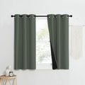 Nicetown 100% Blackout Curtains 50" Long, Pair of Energy Smart & Noise Blocking Out Drapes for Baby Room Window, Thermal Insulated Guest Ro…