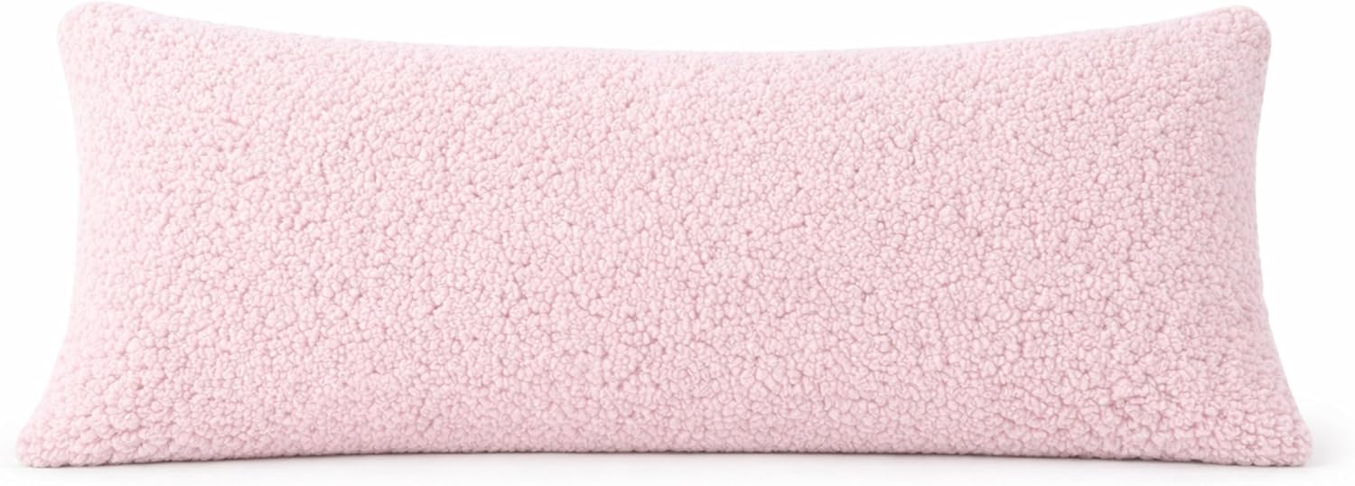 Reafort Sherpa Body Pillow Cover 21" x 54", Plush Fleece Long Body Pillowcase with Zipper Closure, Ultra Soft Fluffy Cozy Decorative…