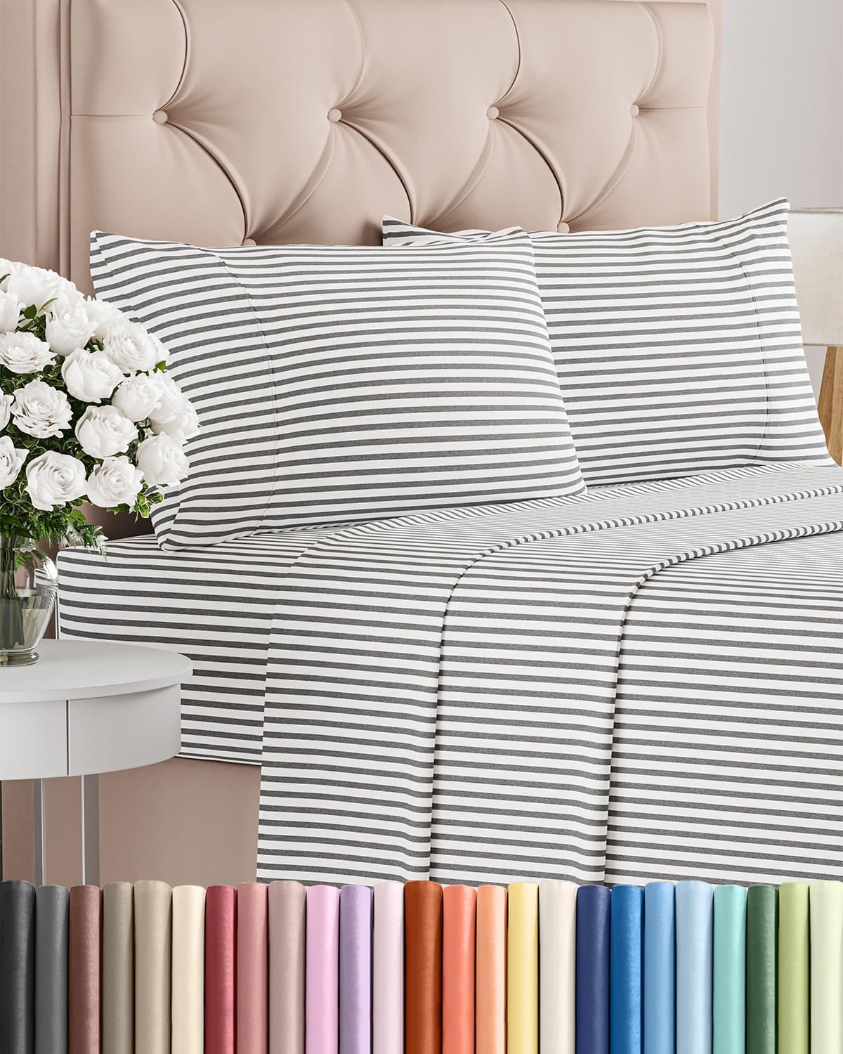 Twin 4 Piece Sheet Set - Comfy, Breathable & Cooling - Soft Hotel Luxury Bedding for Women, Men, Kids, Teens and Children - 1 Flat & 1…