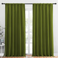 Nicetown 2 Panels Blackout Curtains, Rod Pocket Thermal Insulated Drapess for Bedroom, Privacy Protection easy maintenance Heavy Duty…