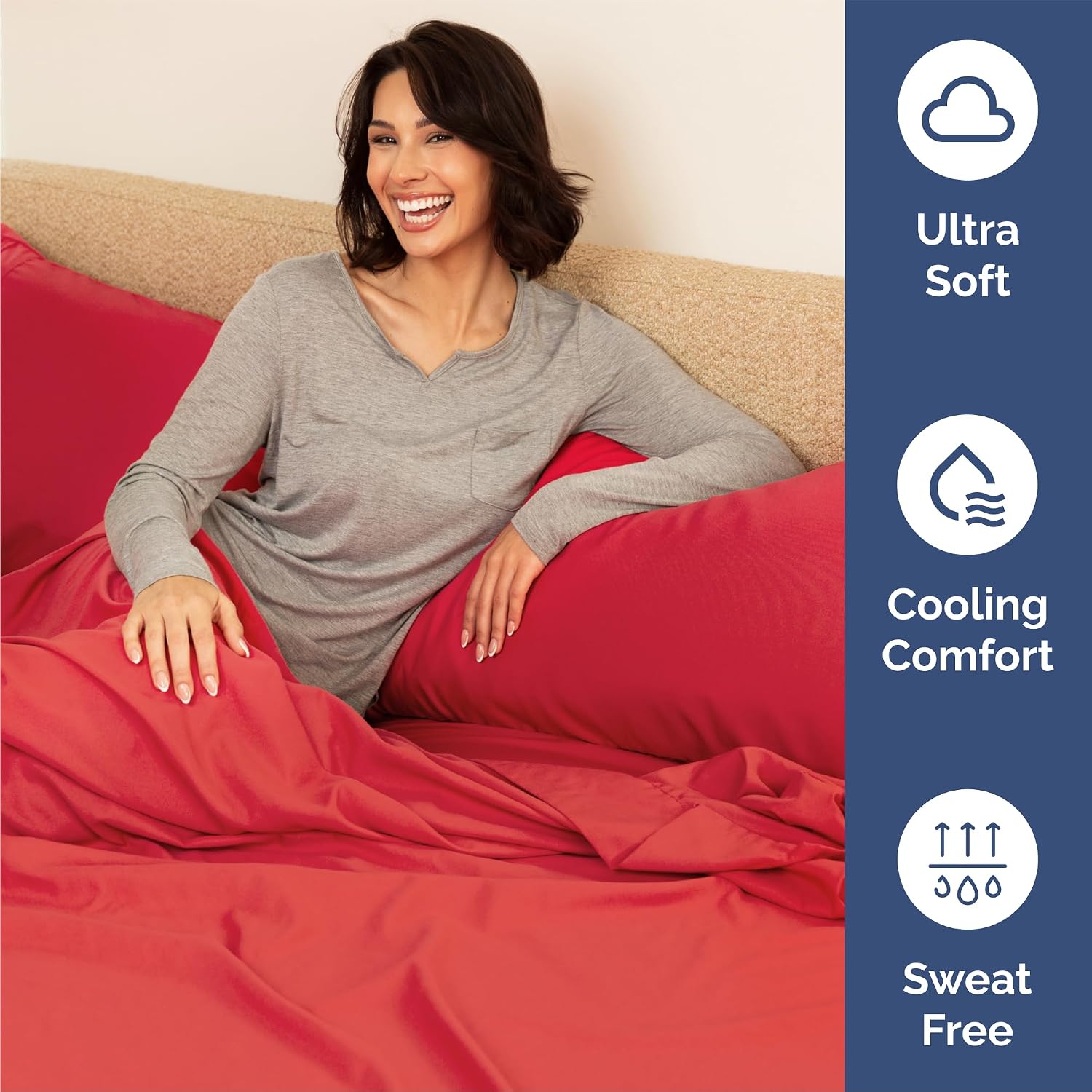Queen 6 Piece Sheet Set - Comfy, Breathable & Cooling - Soft Hotel Luxury Bedding for Women, Men, Kids, Teens & Children - 1 Flat & 1…