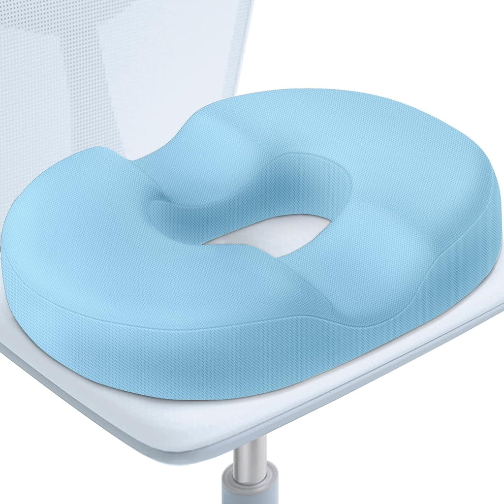 BlissTrends Donut Pillow Seat Cushion, Donut Chair Cushions for Postpartum Pregnancy & Hemorrhoids, Tailbone Cushion, Memory Foam Lifting Cush…