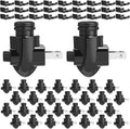 Tuanse 30 Sets Plug in Night Light Module Night Light Base with Shade Mounting Clip Plastic Lights Rotating Base for Making Your Own…