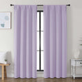 Simplebrand Ava Lilac Blackout Curtains for Bedroom, 78 Inch Length, 2 Panels Set, Privacy Thermal Insulated Rod Pocket Window Curtains for…