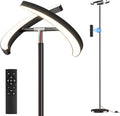 mukuxin Floor Lamp, 32W 2200lm LED Floor Lamp, Dimmable Floor Reading Light with 2 Rotatable Lights, Foot Pedal & Remote Control…