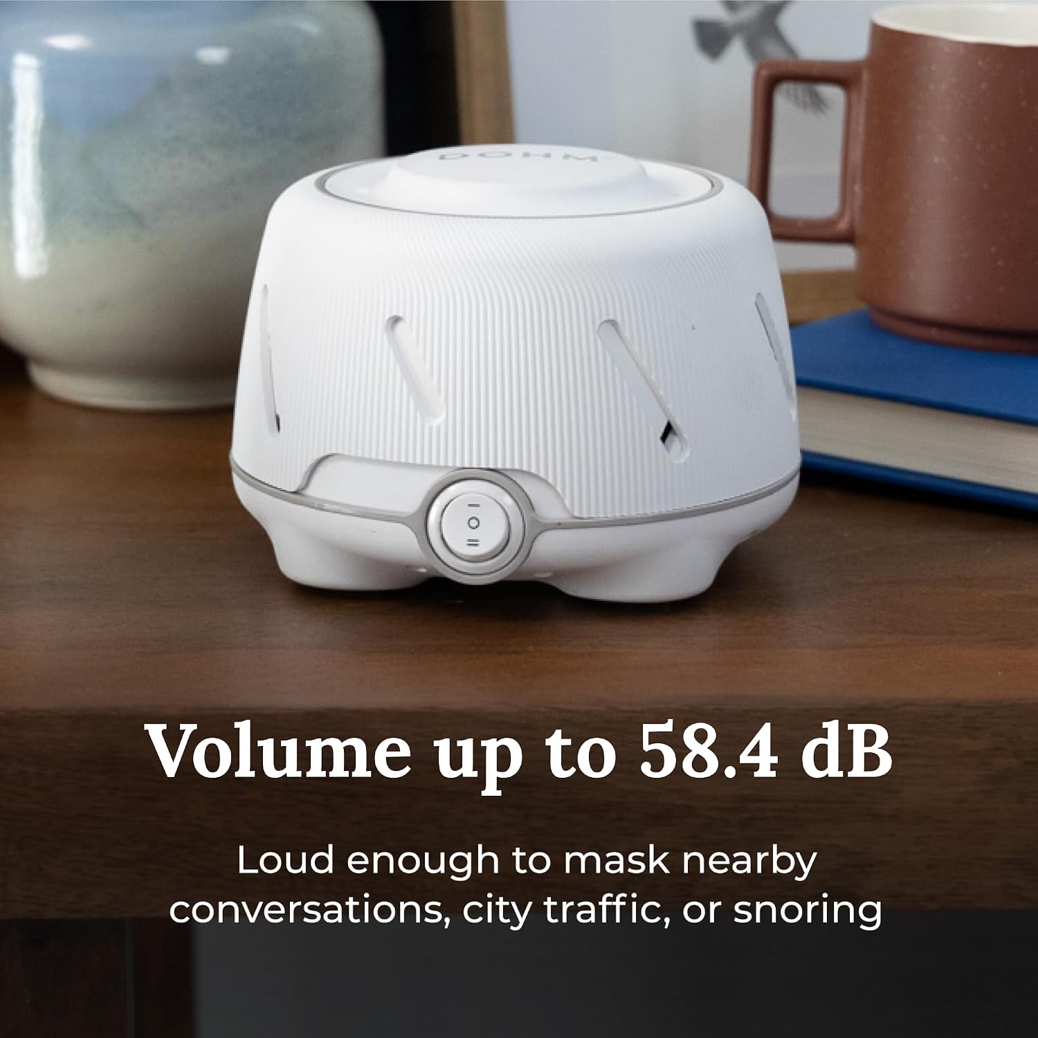 Yogasleep Dohm (White/Gray) & Travel Case (2 Piece Set) The Original White Noise Machine with Natural Sound from a Real Fan, & No…