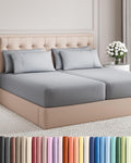 Split King 7 Piece Sheet Set - Comfy, Breathable & Cooling - Soft Hotel Luxury Bedding for Women, Men, Kids, Teens & Children - 1 Flat &…