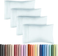 King Pillow Cases Set of 4 - Ultra Soft Hotel Quality Pillowcase Covers - Comfy, Cozy & Wrinkle Free - Shrinkage, Stain and Fade…