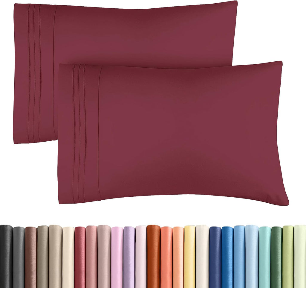 King Pillow Cases Set of 2 - Ultra Soft Hotel Quality Pillowcase Covers - Comfy, Cozy & Wrinkle Free - Shrinkage, Stain and Fade…