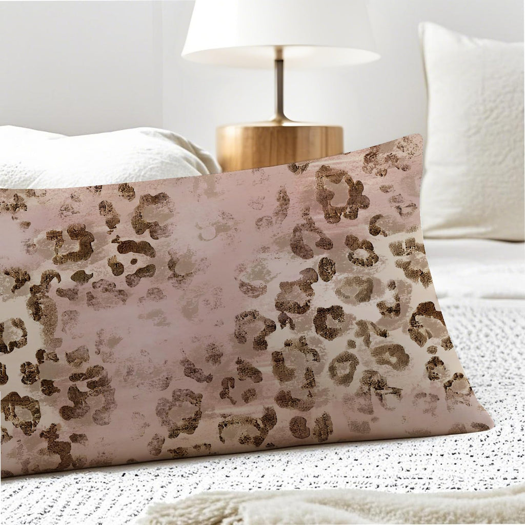 Pink Leopard Print 20x54 Body Pillow Cover, Pink Cheetah Print Room Decor, Funky Y2k Blush Pink Animal Print Decorative Long Body Pillow…
