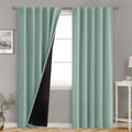 BGment Blackout Curtains with Thermal Insulation Liner Curtains 84 Inches Long, Rod Pocket and Back Tab Double Layer Room Darkening…