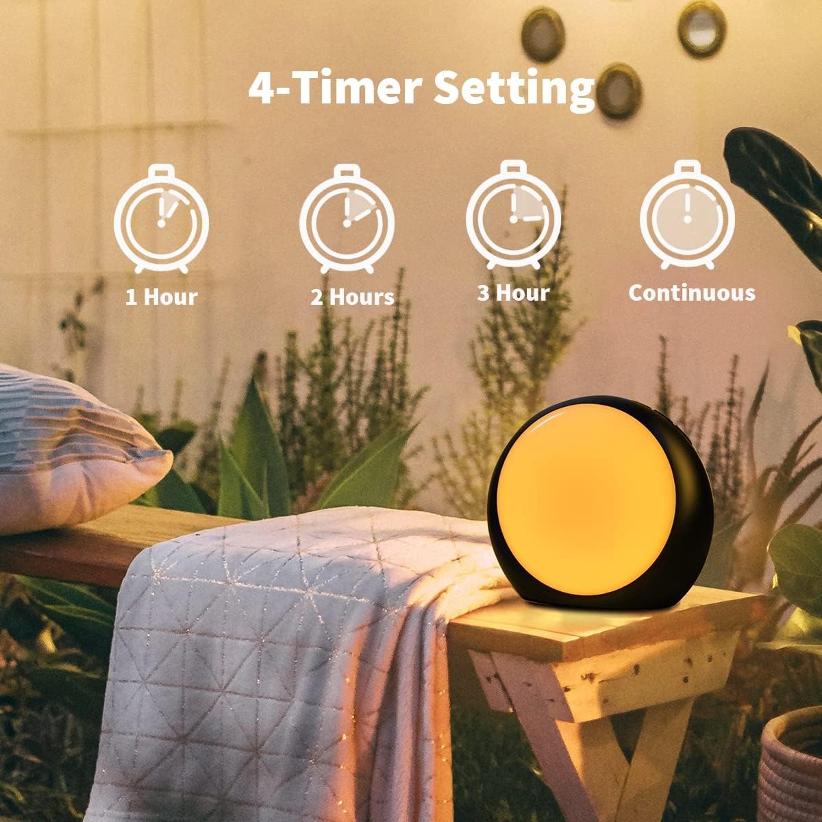 iDealSleep Loud Brown Noise Sounds White Noise Machine 30 Soothing Sounds 12 Color Night Lights Auto-Off Timer Sleep Machine with Memory Fu…