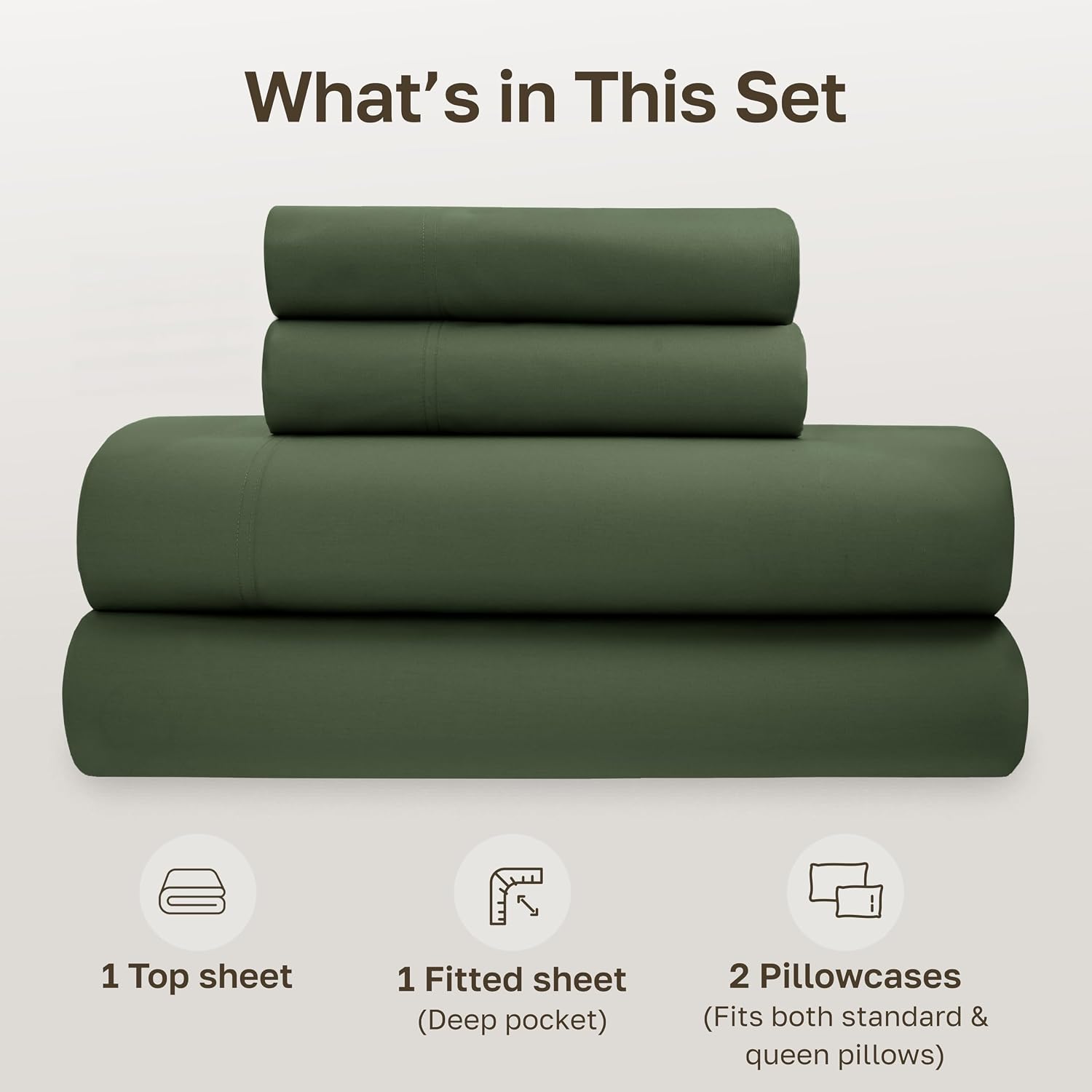 CaliforniaDesignDen California Design Den Full Size Sheets Set - Soft 100% Organic Sheets with Deep Pockets, Crisp Percale, Breathable and…