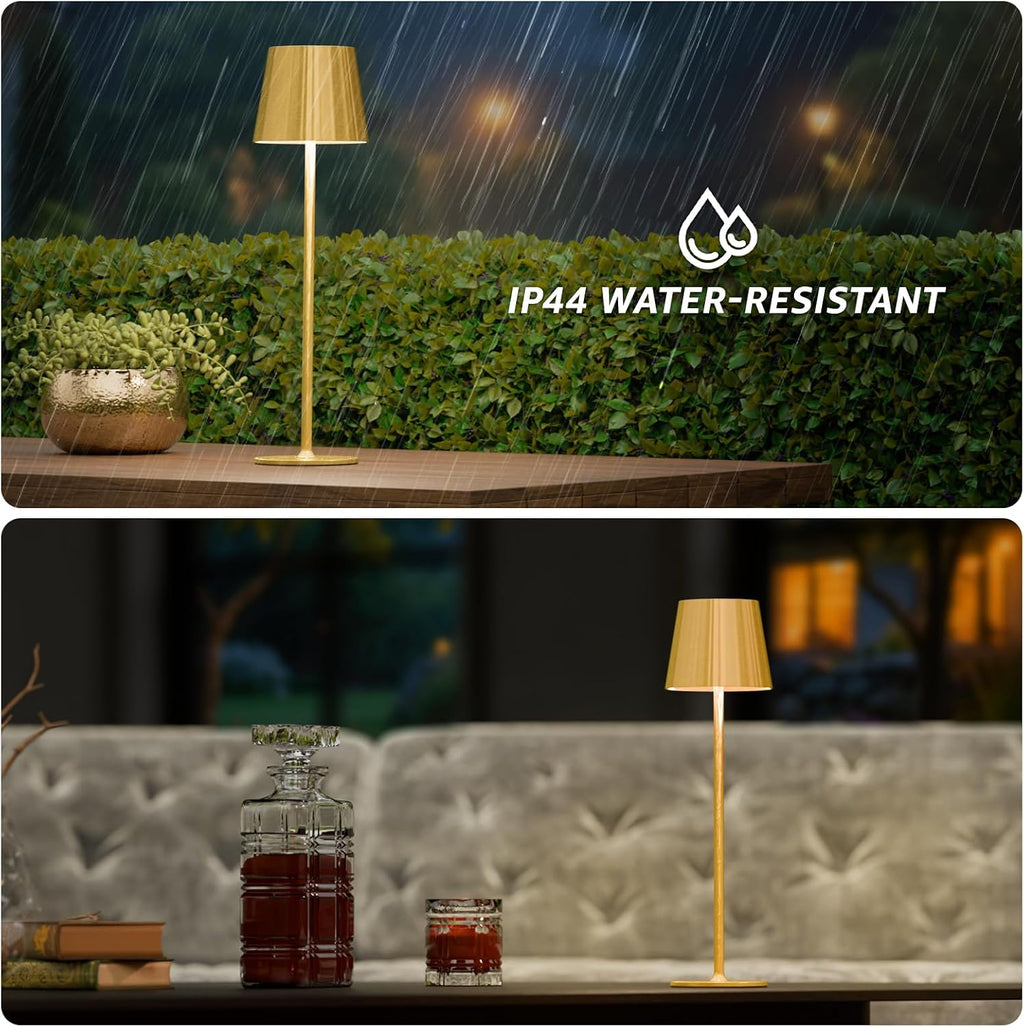 uuffoo 3 Pack Cordless Table Lamp Rechargeable 5000mAH Battery Operated Lights Touch Control LED Portable Desk Lamps 3 Color Dimming for…