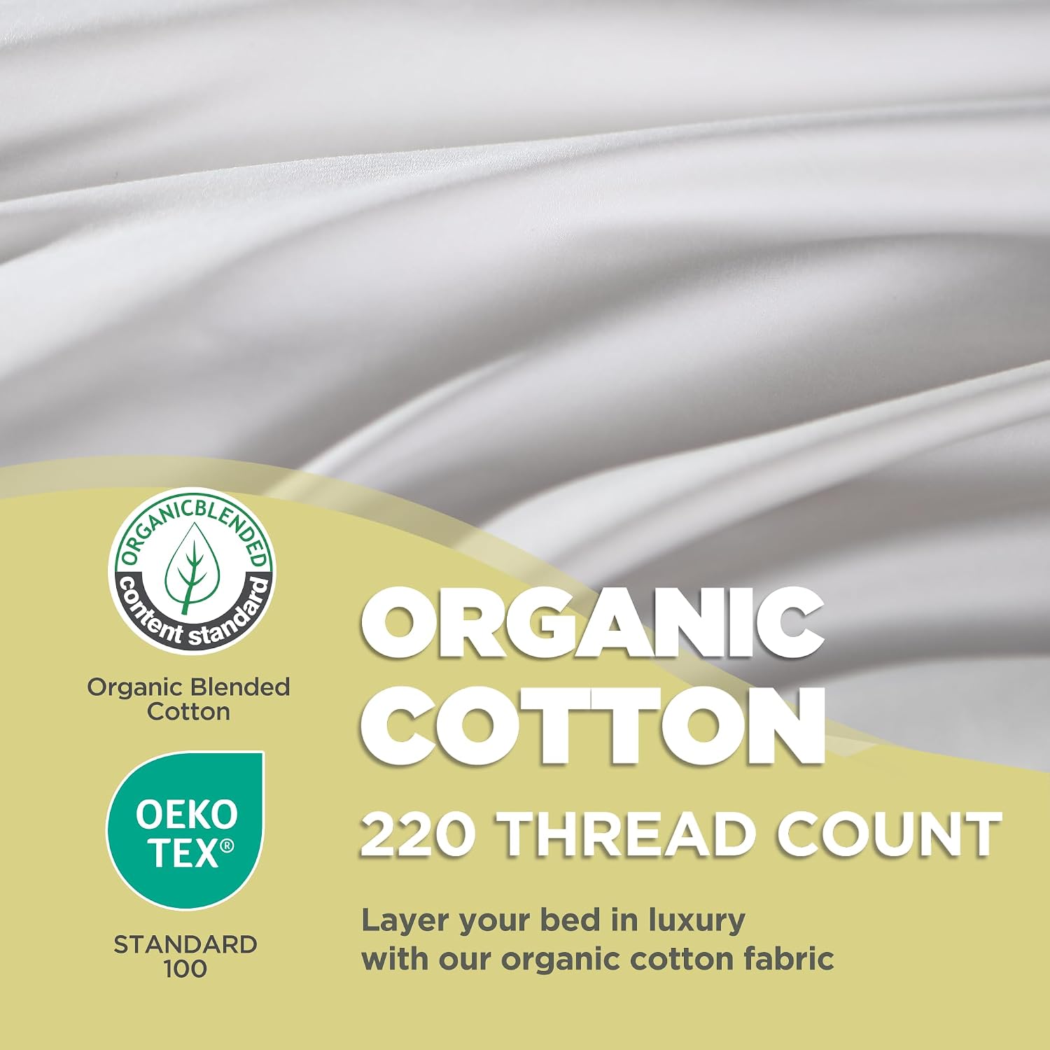 Farm To Home 100% Organic Cotton Cover Pillows Queen/Standard Size Set of 2, Down Alternative Hotel Quality Soft Bed Pillow for Back &…