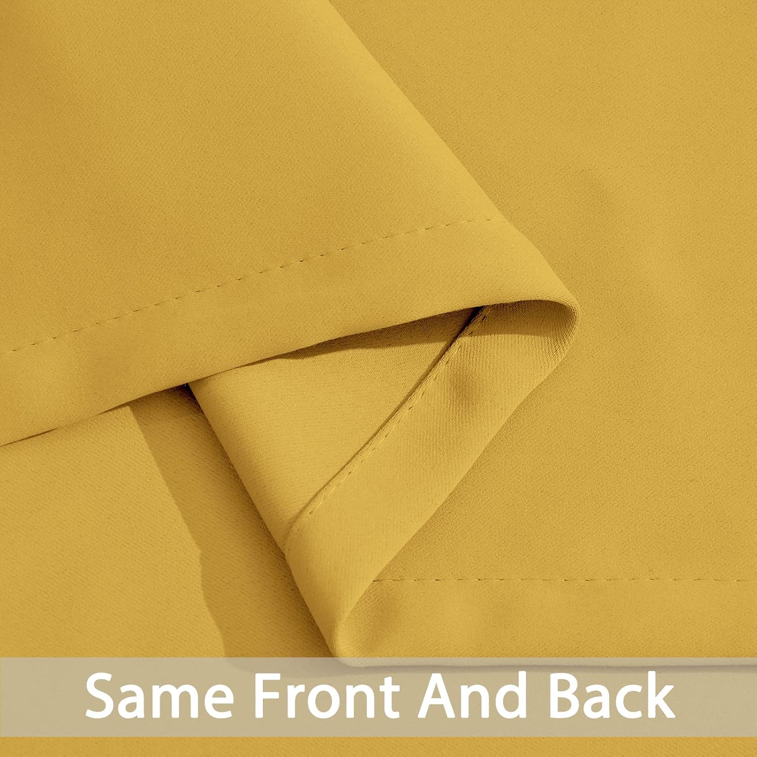 Yakamok Blackout Curtains Room Darkening Thermal Insulated Window Panels, Solid Grommet Top Drapes for Bedroom/Living Room(42Wx84L…