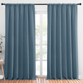 Nicetown 2 Panels Blackout Curtains, Rod Pocket Thermal Insulated Drapess for Bedroom, Privacy Protection easy maintenance Heavy Duty…