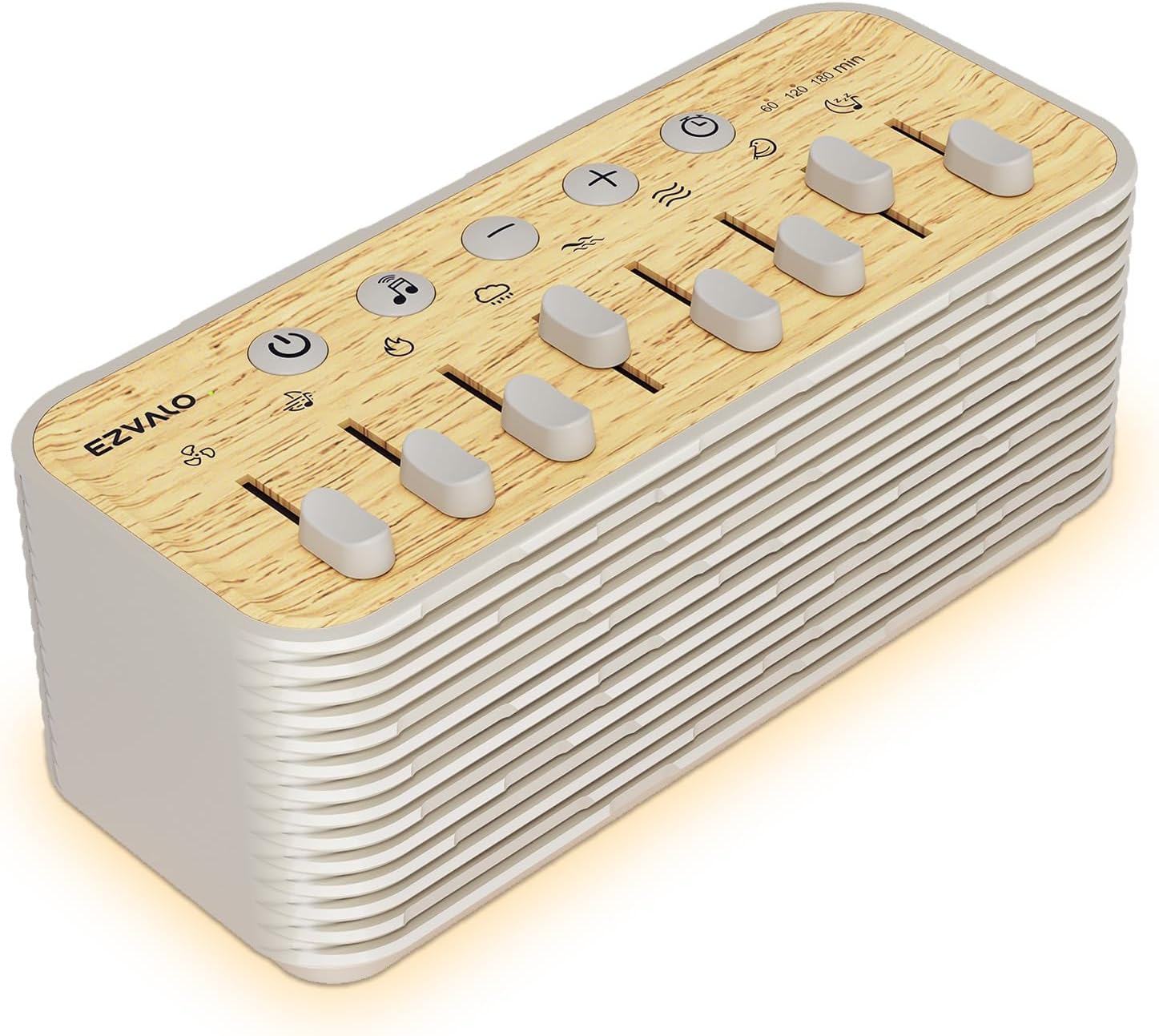 Ezvalo Sound Machine, White Noise Machine for Sleeping, 255+ Sound Combinations, Rechargeable, Breathing Light, Bluetooth Speaker, Sleep Ti…