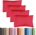 Queen Pillow Cases Set of 4 - Ultra Soft Hotel Quality Pillowcase Covers - Comfy, Cooling & Wrinkle Free - Shrinkage, Stain & Fade…