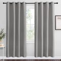 Nicetown Silver Grey Room Darkening Curtain Panels 78" Long for RV, Play Room, Studio, Heat Block Out and Keep Warm Drapes Window Treatment…