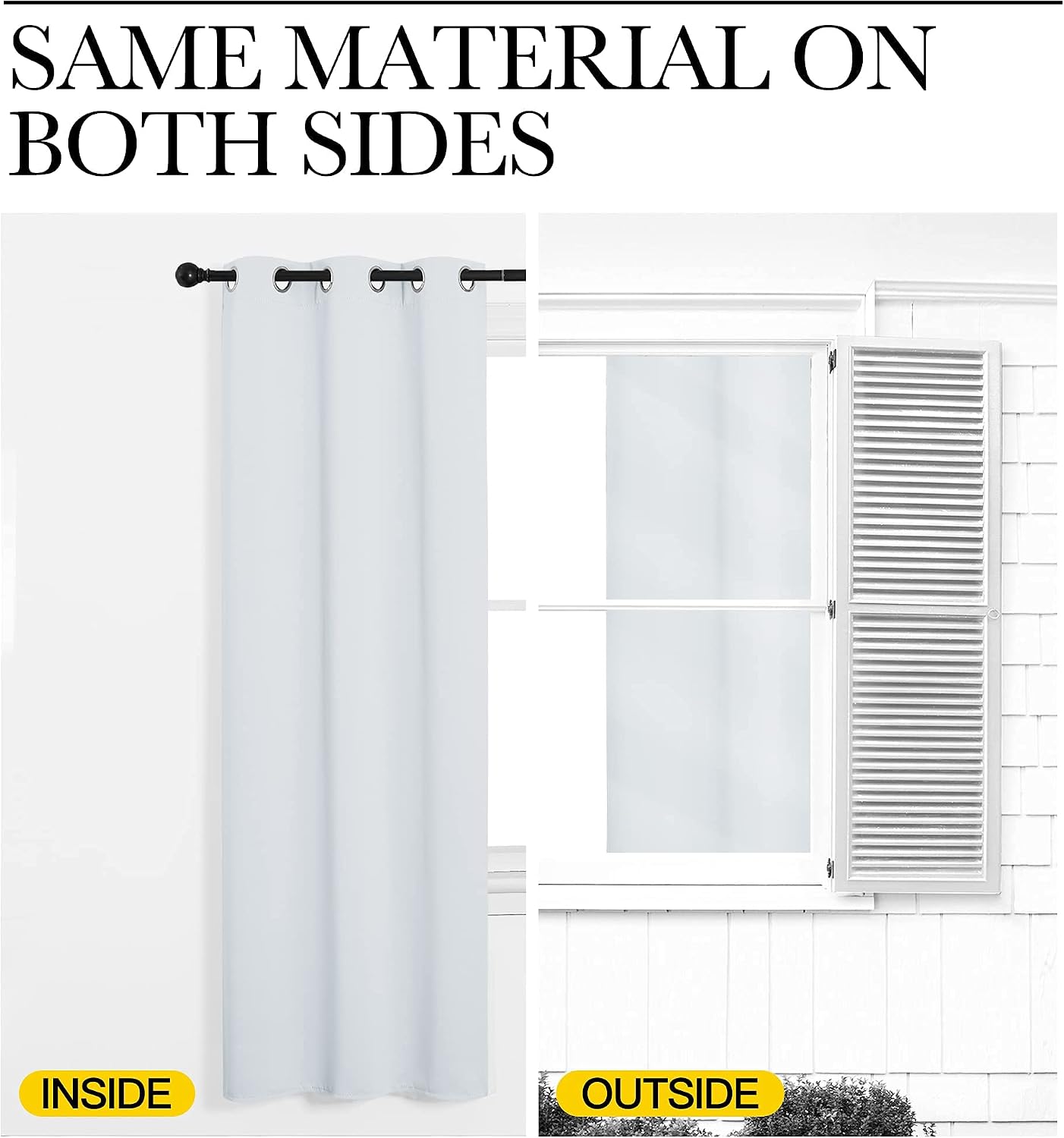 NICETOWN Room Darkening Window Treatment Curtain, Cloud Grey, Single Panel, 34 by 63, Energy Smart Thermal Insulated Block Out Sunlight…