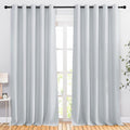 Nicetown Room Darkening Curtains for Living Room - easy maintenance Solid Thermal Insulated Grommet Curtains/Drapes for Bedroom (2…