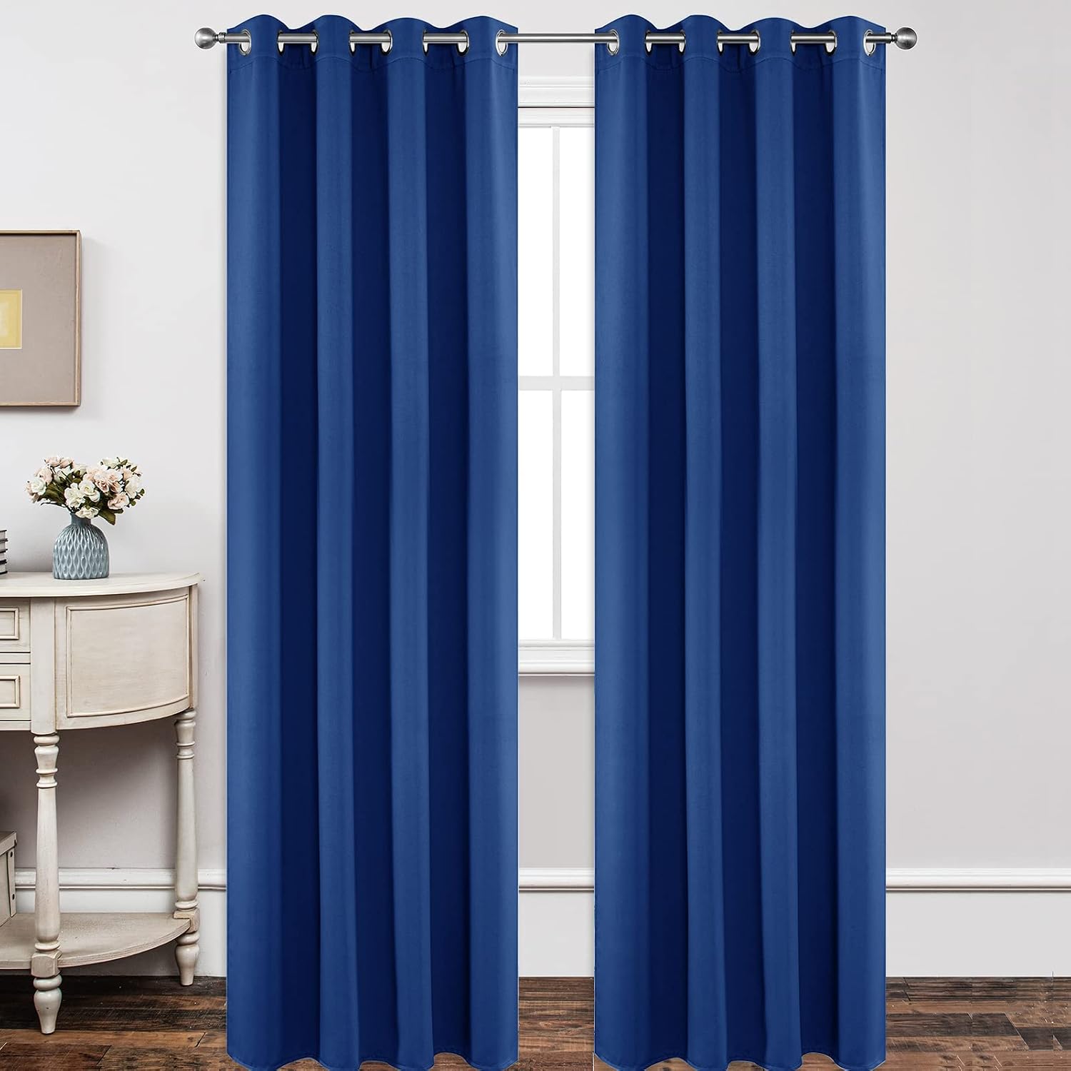 Joydeco Blackout Curtains 120 inches Long 2 Panels Set, Thermal Insulated Long Curtains & Drapes 2 Burg, Room Darkening Grommet Drapes for…