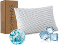 Saphreas Cooling Bed Pillows Standard for Sleeping, Luxury Hotel Shredded Memory Foam Pillows for Side Back Stomach Sleepers, Cool Firm Pil…