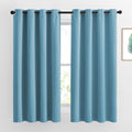 Nicetown Blackout Curtains 63 Long - Window Treatment Thermal Insulated Solid Grommet Blackout Curtains/Panels/Drapes for Bedroom (Teal Blu…