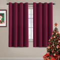 H.VERSAILTEX Blackout Curtains for Living Room/Bedroom Ultra Soft and Smooth Thermal Insulated Grommet Red Blackout Curtains fo…
