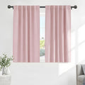 Ponydance PONY DANCE Kitchen Curtains Short - Thermal Insulated Window Covering Curtain Panels with Rod Pocket/Back Tab Light Block for Bat…