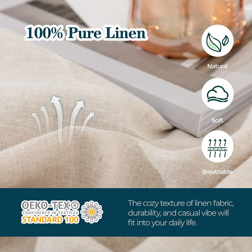 Simple&Opulence Body Pillow Cover 20" x 54",100% Pure Linen, Ultra Soft and Breathable, Body Pillowcase with Envelope Closur…