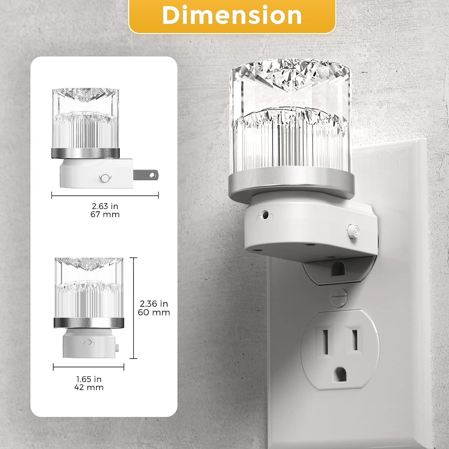 L LOHAS LED Night Light, Night Lights Plug into Wall, 3000K Soft Light LED NightLights, Built in Dusk to Dawn Sensor for Hallway…