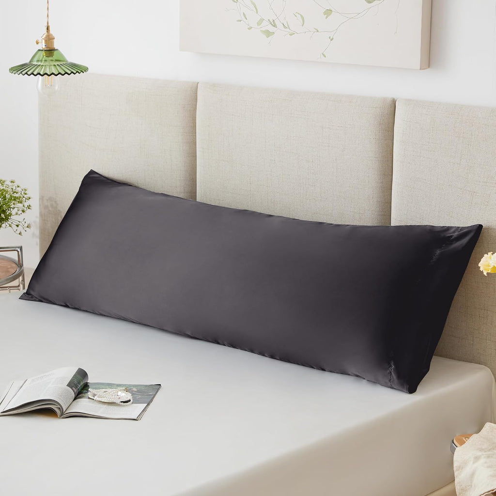 Lovescabin Love's cabin Satin Body Pillowcase 20x54, Cooling Pillow Cover for Hair and Skin, Silky Smooth with Envelope Closure, Similar to…