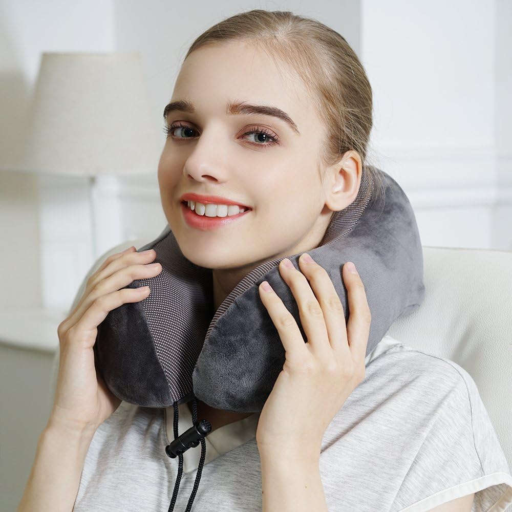 TALLGONeckPillowAlwaysHere TALLGO Travel Pillow, Memory Foam Neck Pillow Head Support Soft Pillow for Sleeping Rest, Airplane Car & Home Us…