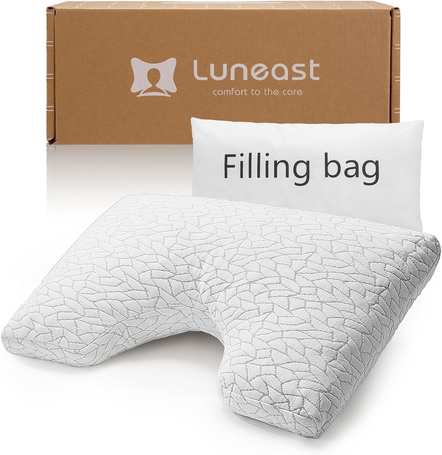 Memory Foam Pillows for Sleeping Adjustable Breathable Bed Pillow for Side, Back, and Stomach Sleepers Washable Pillow Cover Cloud Nest…