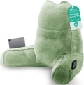Sasttie Reading Pillow, Pillows for Reading or Relaxing – Ergonomic Support for Head, Neck, Back, and Lumbar, 23-Inch, Sage Green Green