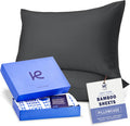 KickoffHome Kickoff Viscose Bamboo Pillowcase, Standard, Set of 2, 100% Organic Hidden Zippered Viscose Bamboo Pillow Case Standard Size, C…