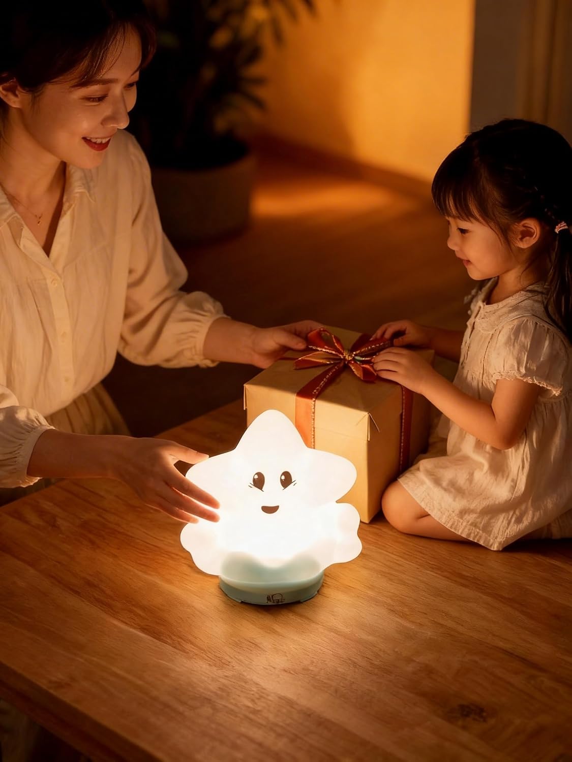 wapentake® Baby Night Light, Kids Night Light with Bluetooth Speaker & Music, Portable Nursery Night Light for Girls Bedroom, 16 Colors…