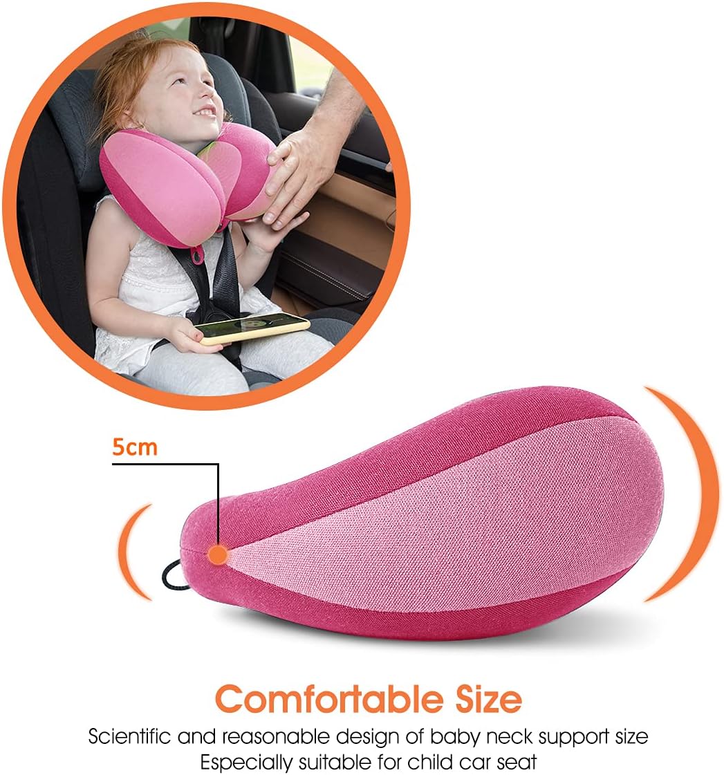 Infanzia Kids Chin Supporting Travel Neck Pillow, Helps Support Head and Neck, Comfortably Designed for Head, Neck, and Chin Support - Gift…