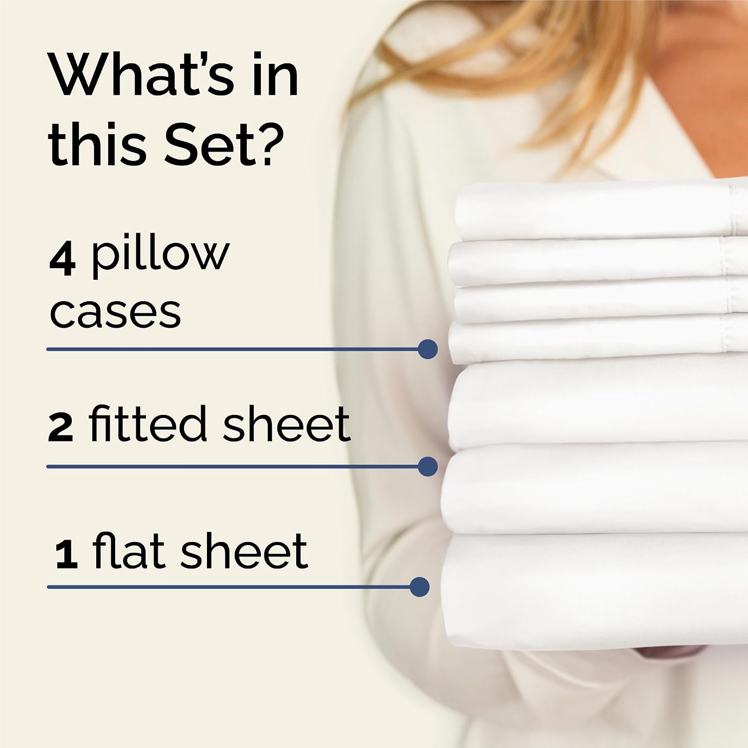 Split King 7 Piece Sheet Set - Comfy, Breathable & Cooling - Soft Hotel Luxury Bedding for Women, Men, Kids, Teens & Children - 1 Flat &…