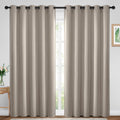 Yakamok Blackout Curtains Room Darkening Thermal Insulated Window Panels, Solid Grommet Top Drapes for Bedroom/Living Room(70Wx84L…