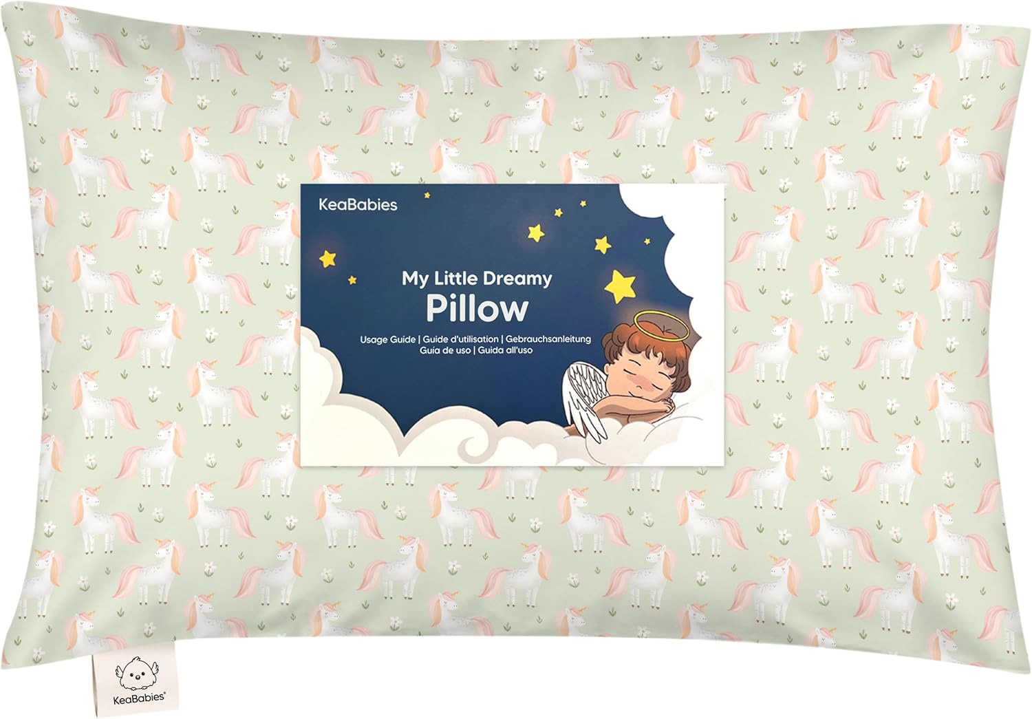 Toddler Pillow with Pillowcase - 13x18 My Little Dreamy Kids Travel Bed Pillows for Sleeping, Organic Cotton Small Pillowcase, Soft &…