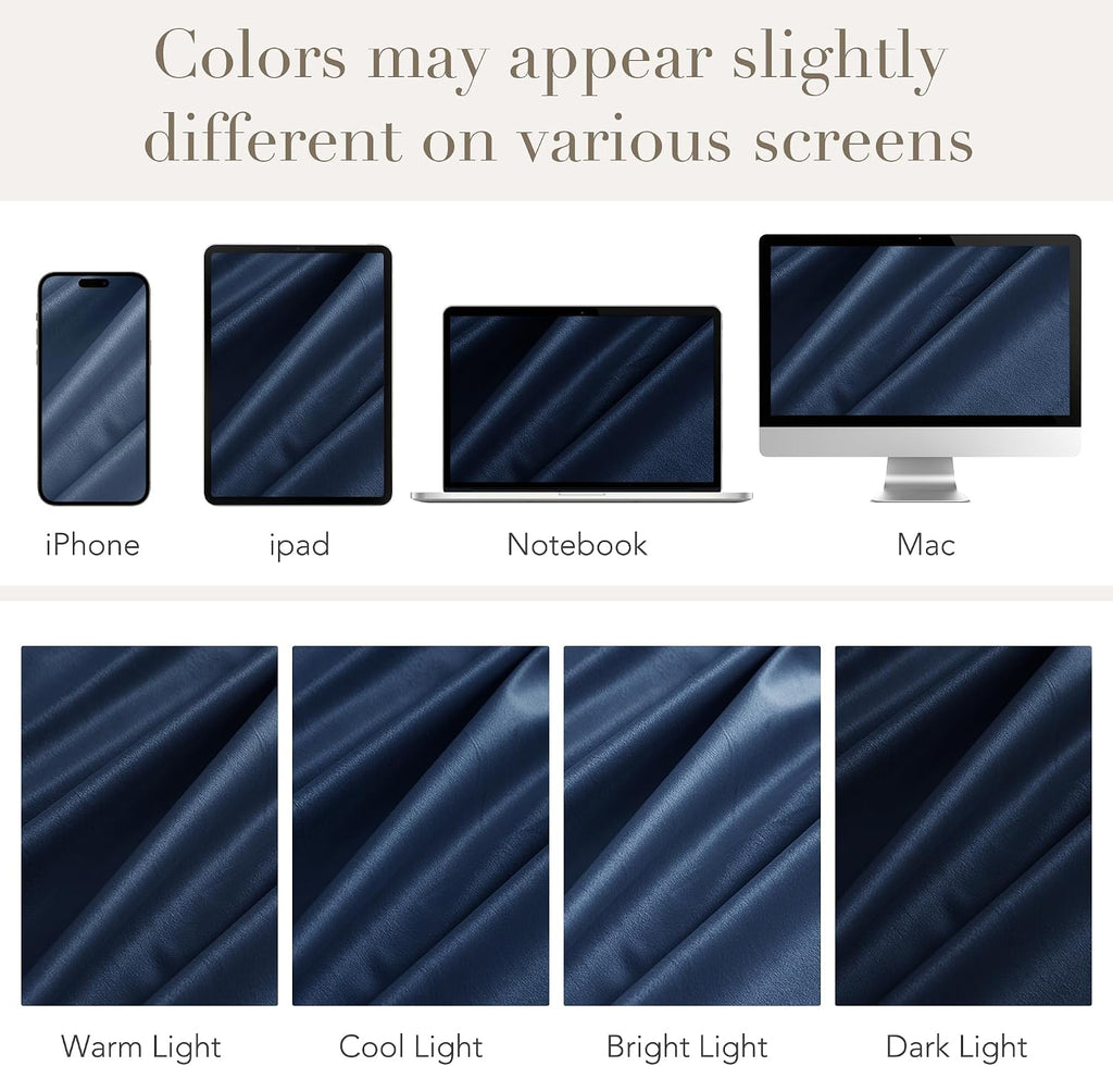 Nicetown Navy Blue Velvet 90 inch Curtains for Bedroom, Rod Pocket & Back Tab Room Darkening Luxury Window Treatments Thermal Drapes for Li…