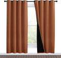 Nicetown 100% Blackout Window Curtain Panels, Full Light Blocking Drapes with Black Liner for Nursery, 78-inch Drop Thermal Insulated Drape…