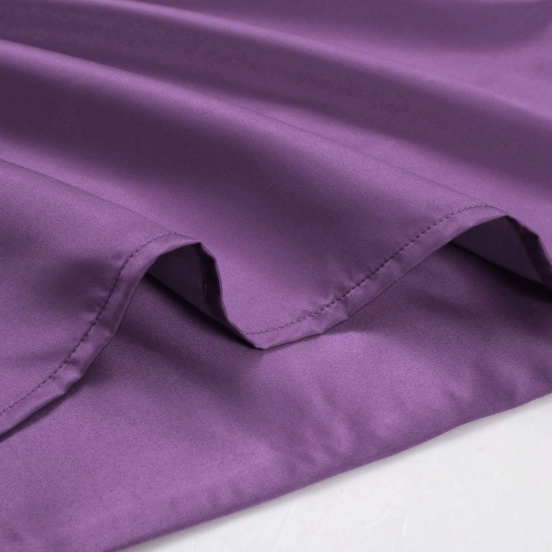 uxcell Body Pillow Cover, 20x60 Inch Purple Silky Satin Body Pillowcases for Hair and Skin, Soft Cooling Smooth Pillow Case with Envelope…