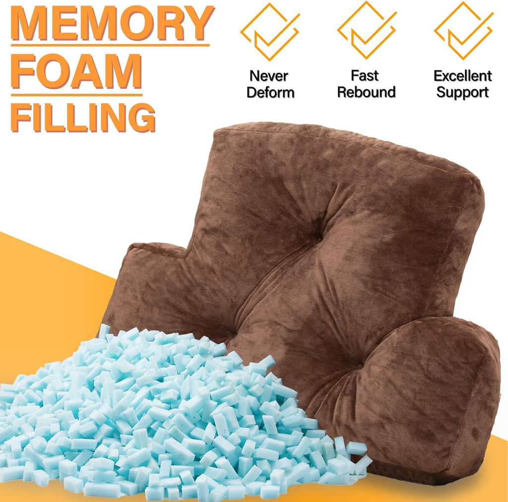 1 MIDDLE ONE Back Pillow for Chair, Memory Foam Lumbar Pillow for Back Support, Back Rest Cushion for Office, Sofa, Couch Sitting…