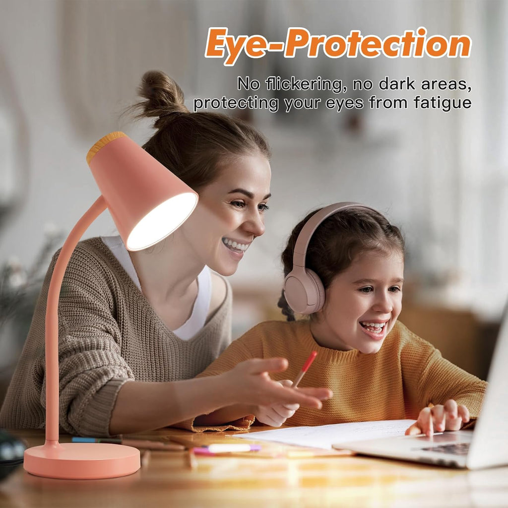WelcometoEJIAXIN EJIAXIN Desk Lamps for Home Office - Small LED Desk Lamp Touch Dimmable Reading Light for College Dorm Room - Adjustable F…