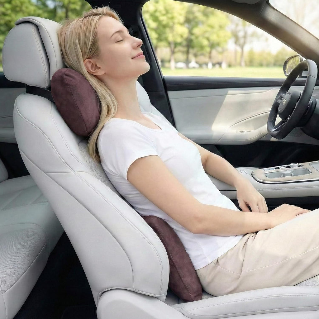 WELBRIT 2PCS Car Pillow for Car Neck Pillow for Driving Seat Neck Support Soft Cushion Back Support Head-Rests for Vehicle Sleeping…