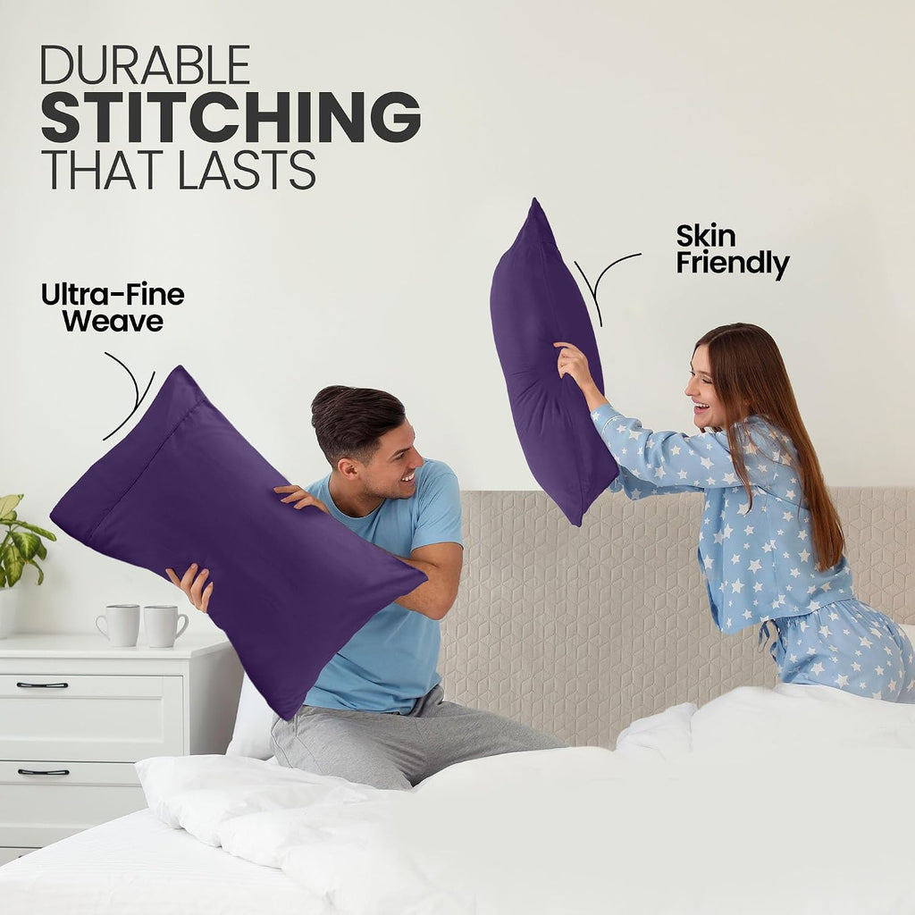 Utopiabedding Utopia Bedding Queen Pillow Cases - 2 Pack - Envelope Closure - Soft Brushed Microfiber Fabric - Shrinkage and Fade Resistant…